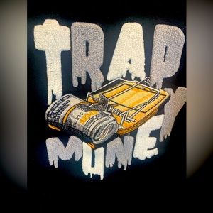 Denim City fully embroidered Trap Money Hoodie XL